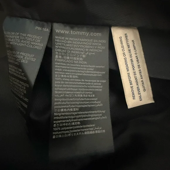 Tommy Hilfiger leather moto jacket- S - Picture 4 of 4